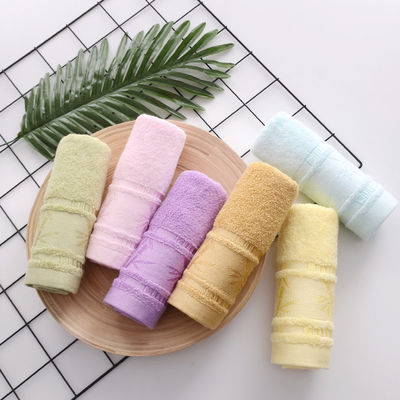温かいジャッカード バンブー繊維タオル 25*50cm 柔らかい吸着性のある家庭用清掃用