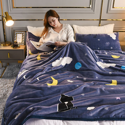 300g 固色ポリエステル 極毛 ローブ ブランケット 家庭用 オーダーメイド プロモーション
