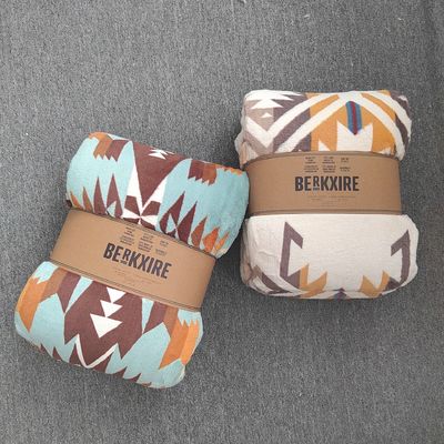 フラネルシェルパ毛布 寝具キング・クイーン ツインサイズ 織物ポリエステルボホ毛布