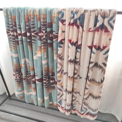 フラネルシェルパ毛布 寝具キング・クイーン ツインサイズ 織物ポリエステルボホ毛布