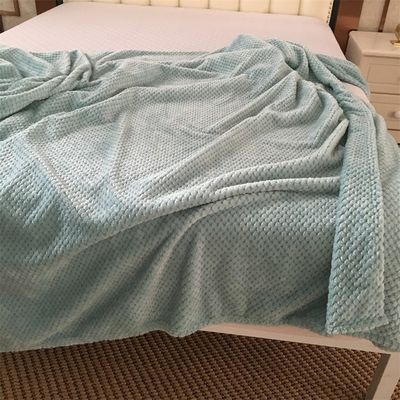オールシーズンのカスタム 固体方角 フランネルブランケット 300GSM サンゴ毛 ソファ 投げブランケット