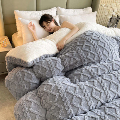 100% ポリエステル 厚い 暖かい タフェタ 冬毛布 羊毛 ベルヴェット と 印刷 パターン