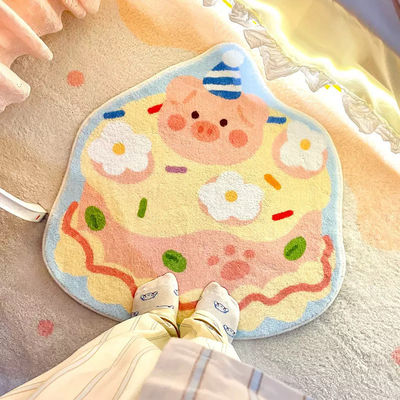 オーダーメイド ロゴ カーペット 漫画 子供 カーペット 子供 祈り ピンク ルーム 装飾 子供 カーペット 寝室用 小型カーペット