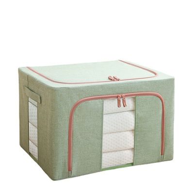 66L 大容量 折りたたみ 綿 布団 家用 毛布 服 折りたたみ 防塵 蓋 収納 ボックス オーガナイザー