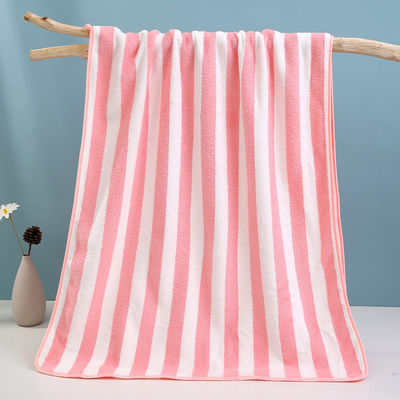 厚いサンゴのベルベットビーチタオル 32*32cm/ 35*75cm/ 70*140cm/ ホテルのゲストのためにカスタム
