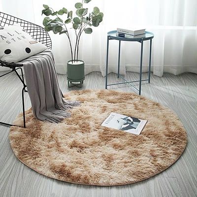 家庭 柔らかい円 カーペット 子供 女の子 ティーン 部屋 リビング 部屋 動物 プリント パターン