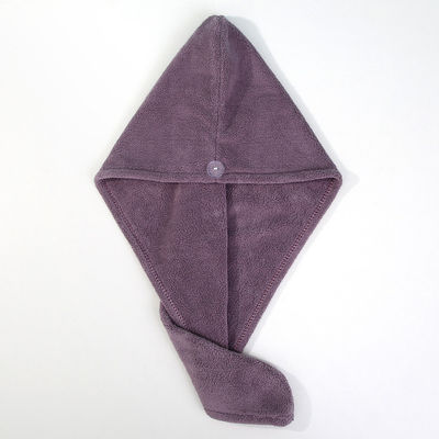 厚いサンゴのベールベット 乾燥髪キャップ 女性用 25*63cm 50g スーパー吸収性 迅速な乾燥性