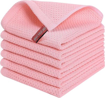 アマゾンのキッチンタオルセット 柔らかい 環境に優しい 掃除が簡単 ワッフル式タオル
