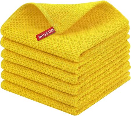 ホーム OEM 受け入れられる ハックとワッフルスクエアデザインの キッチンタオルセット