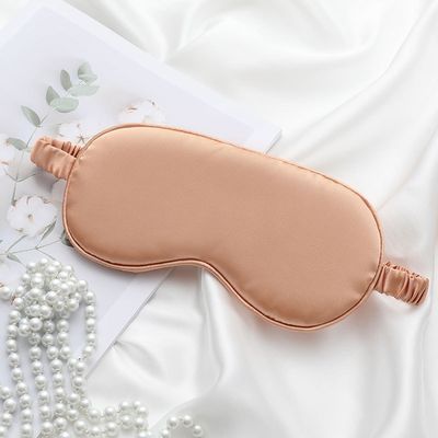 快適なユニセックス 超スムーズ ブラックアウト シルク サテン 弾性帯付き 睡眠眼マスク