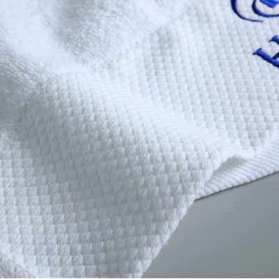パーソナライズされた白いホテル 専用100%綿吸い込み 厚い浴巾