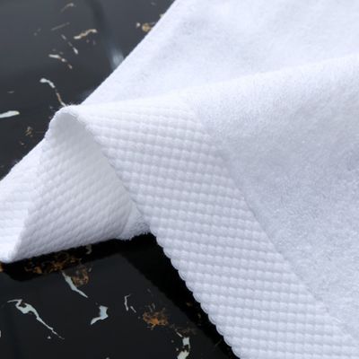 パーソナライズされた白いホテル 専用100%綿吸い込み 厚い浴巾
