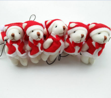 ミニクリスマスノックルベア 6cm プルーシオイテディベア人形ペンダント 6*3*2cmサイズ