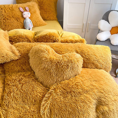 年齢層 成人 子供 生?? 色 冬用ベッドレインネック用 シンプル 染色 デュベットカバーセット
