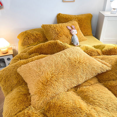 年齢層 成人 子供 生?? 色 冬用ベッドレインネック用 シンプル 染色 デュベットカバーセット