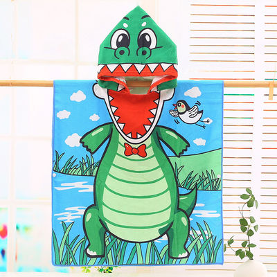 デザイン ホーム マイクロファイバー キッズ フードキャップ 浴衣 漫画 印刷 ウェアラブル 浴巾 スポット