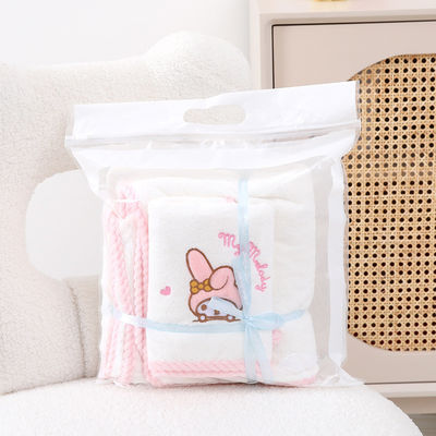 メロディ ベビー 浴巾セット コラル ベルヴェット 吸い込み物 プレゼント 結婚記念品