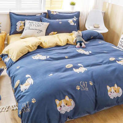 100%ポリエステル製 豪華 寝具カバー ベッドセット 2Pcs枕カバー