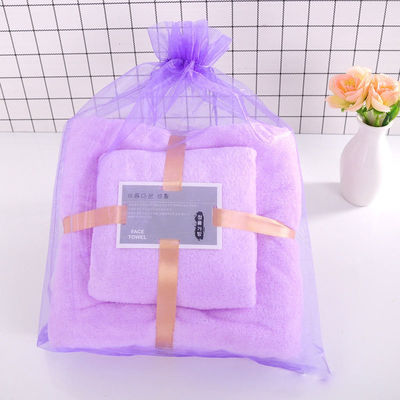 厚くて吸収性のあるサンゴ毛浴巾セット