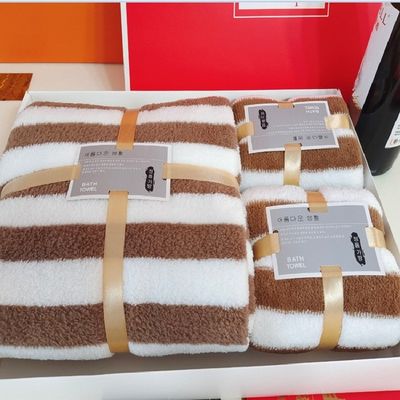 設計者の浴室のための厚いウォープ編み毛布カチオニックセット 3 in 1 タオル