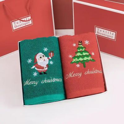 クリスマスプレゼントボックス 100% 綿タオルセット 編み物のデザインとカスタム刺身