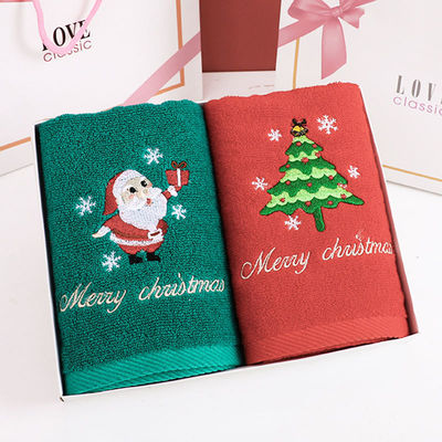 クリスマスの刺身手ぬぐいセット 100%綿風呂手ぬぐい ギフトボックス