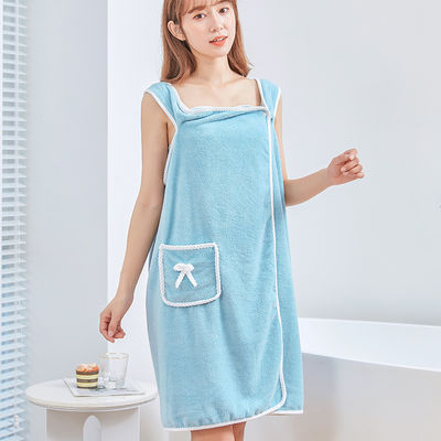 300-400g ミクロファイバー 浴スカート ホテルスパの美女のための シャワー ボディラップ