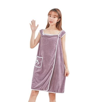 300-400g ミクロファイバー 浴スカート ホテルスパの美女のための シャワー ボディラップ