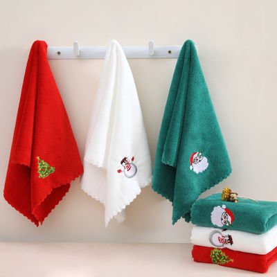 伴い 手 プレゼント 軟くて吸収性の良い クリスマス タオル