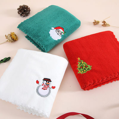 伴い 手 プレゼント 軟くて吸収性の良い クリスマス タオル