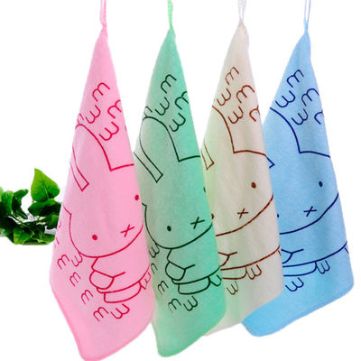 キッチン マイクロファイバー 子供用タオル 25*25cm 柔らかい吸収性洗浄タオル 子供用