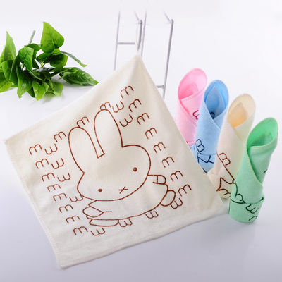 キッチン マイクロファイバー 子供用タオル 25*25cm 柔らかい吸収性洗浄タオル 子供用