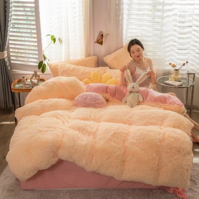 オーダーメイド 100% ポリエステル 秋冬 ミンク ベルベット 4 枚セット