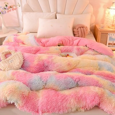 多色厚い暖かい羊毛 クリスタル ベルベット 冬の毛布 快適な夜のために