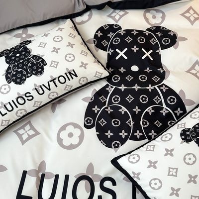 100%ポリエステル 白いベッドセット 結婚式 贅沢 ベッドカバー シーツ コレクション