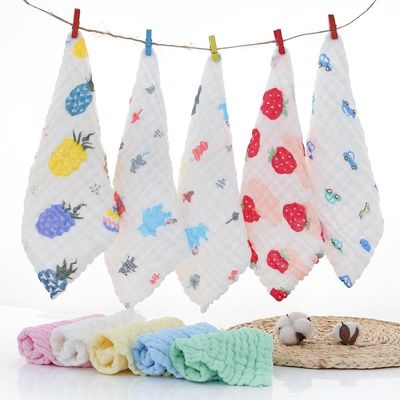 オーガニック綿 ミュスリン ベビータオル 布 30x30cm 25x50cm 白