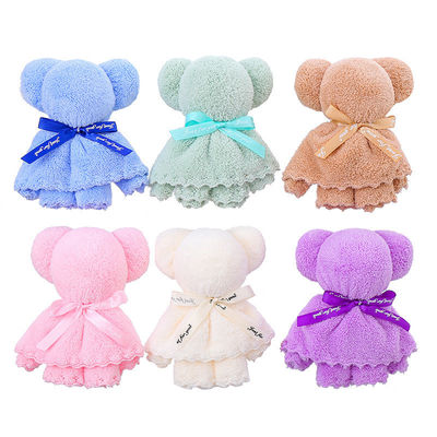 児童 年齢 グループ 30x30cm コーラル ベルベット フリース 結婚 ビジネス プレゼント 熊 タオル