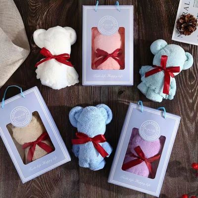 柔らかい肌に優しいタオル 結婚式 クリスマスプレゼント カスタマイズされたパッケージング ロゴ 記念品