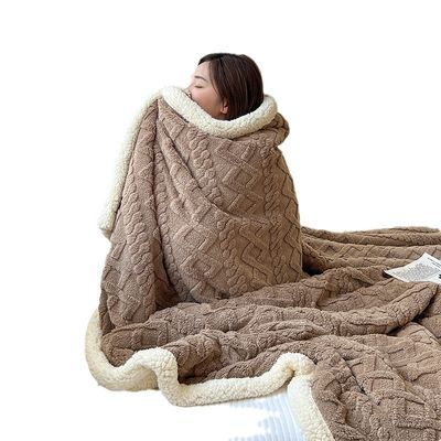 結婚式 編み物 双面羊毛 カシミール プレッド ブランケット 冬 の 暖かさ