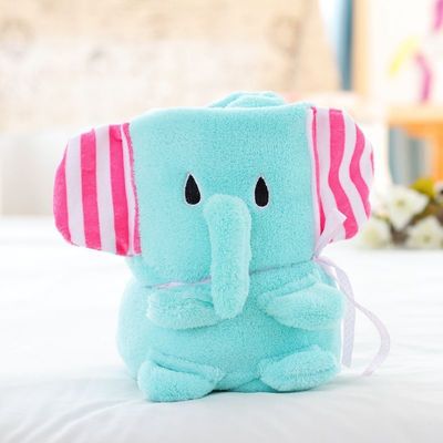 柔らかい220g ベビー巻き毛布 面白い動物漫画 毛布 ベッド用毛布
