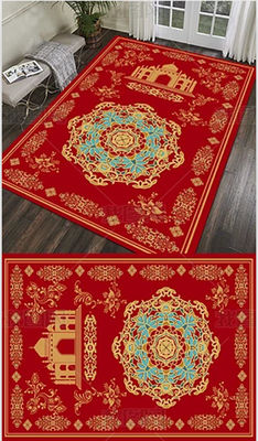 イスラムのラマダンの厚い祈りのマップ 450g リビングルームの家とイスラム教徒の祈りの毛布