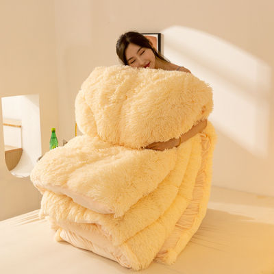 冬の毛布の厚み 長い髪のミンスベルベットと100%ポリエステルの暖かさ