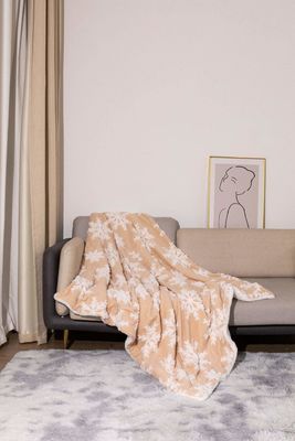 2層厚い印刷毛布 クリスマススタイル サンゴ毛布 投げるシェルパ 毛布
