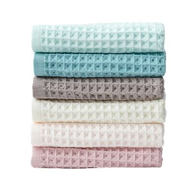 30*34cm 再利用可能なワッフル 織り キッチンタオル 100% 綿皿 清掃用