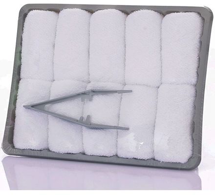 25*25cm ロゴ 白色 飛行機 綿パレット タオル 毛穴 むくみ 消し去り 簡単 ケア