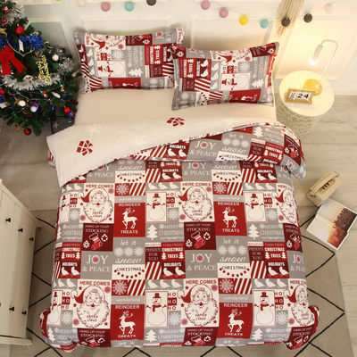 オーダーメイド 織物の密度 冬の祝い 寝具 家庭用 クリスマス用 4pcセット